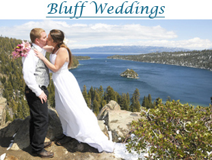 Wedding on the bluff of Emerald Bay