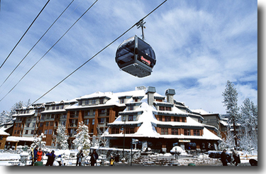 Aerial view of Heavenly's gondola