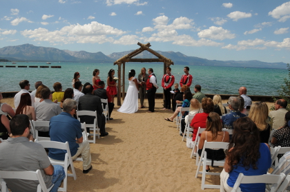 Ceremony at Lakeside Beach