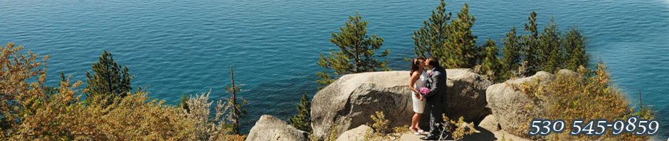 View of the lake from the mountainside nook