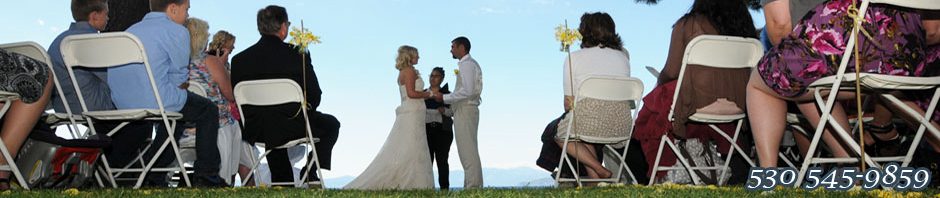 A ceremony in progress at Regan Beach