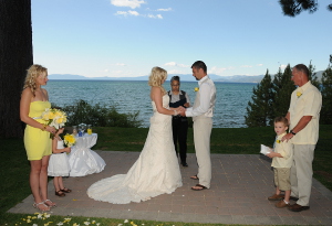 Couple getting married at Regan Beach