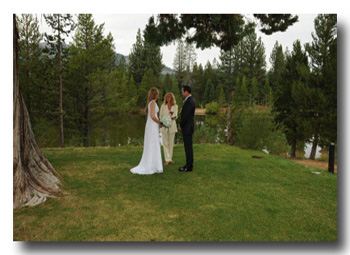 Wedding location at Tahoe Paradise Park