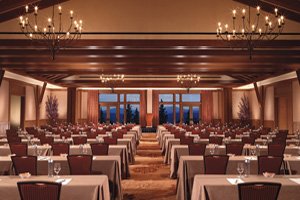 The ballroom reception area, one of the Ritz's indoor locations