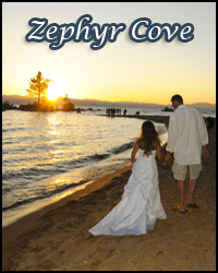 Zephyr Cove Beach ceremony venue