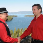 Best man shakes the groom's hand