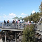 Viewing the midway observation area