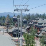 Departing upward from the gondola base area