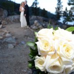 Bouquet in the foreground