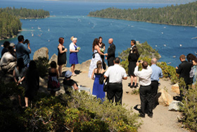 Emerald Bay is an outdoor wedding location in Lake Tahoe