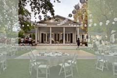 The outdoor reception area of the White House