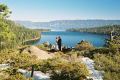 A simple Tahoe wedding on the overlook of Emerald Bay