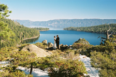 A simple Tahoe wedding on the overlook of Emerald Bay