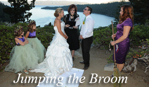 Jumping the Broom themed ceremony