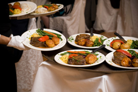 Display of the meals being served