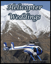 Helicopter weddings in Tahoe