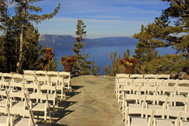 The ceremony deck on the overlook