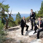 Groomsmen on the overlook