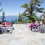 Scene of the seated guests on the Blue Sky Terrace